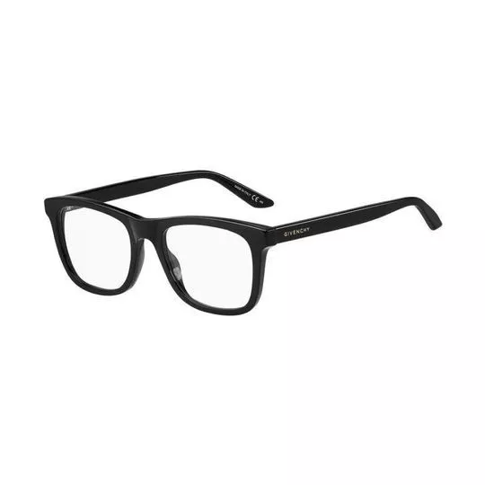 Armação Quadrada Para Óculos De Grau- Preta- Givenchy