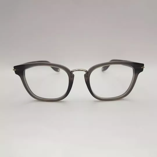 Armação Arredondada Para Óculos De Grau- Cinza Escuro- Givenchy