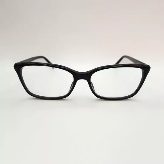 Armação Retangular Para Óculos De Grau- Preta- Givenchy