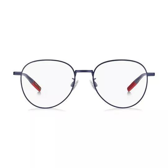 Armação Arredondada Para Óculos De Grau- Azul Marinho & Vermelha- Tommy Hilfiger