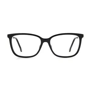 Armação Retangular Para Óculos De Grau<BR>- Preta & Dourada<BR>- Carolina Herrera