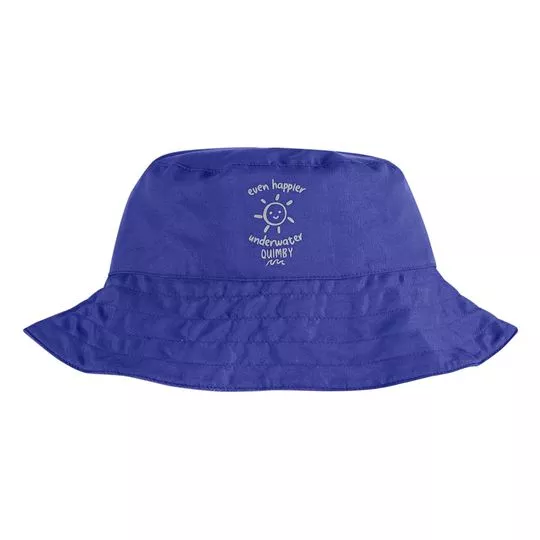 Chapéu Bucket Sol- Azul Escuro & Cinza- Quimby