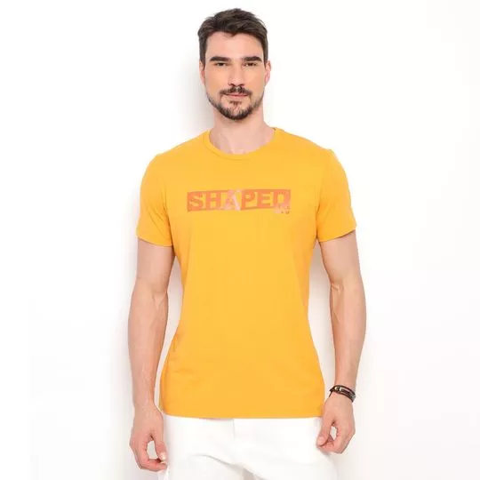 Camiseta Shaped- Amarela- Colcci