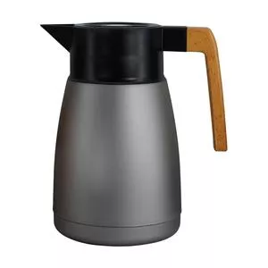 Garrafa Térmica Coffeeshop<BR>- Cinza & Marrom<BR>- 1L<BR>- Full Fit