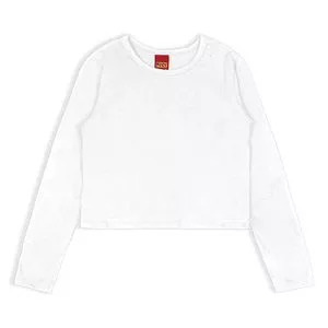 Cropped Liso<br /> - Branco<br /> - Kyly