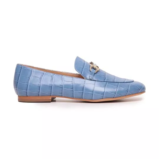Loafer Texturizado - Azul Claro - Carrano
