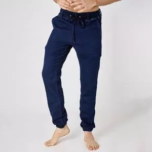 Calça Jeans Jogger Com Bolsos<BR>- Azul Marinho<BR>- Zait Jeans