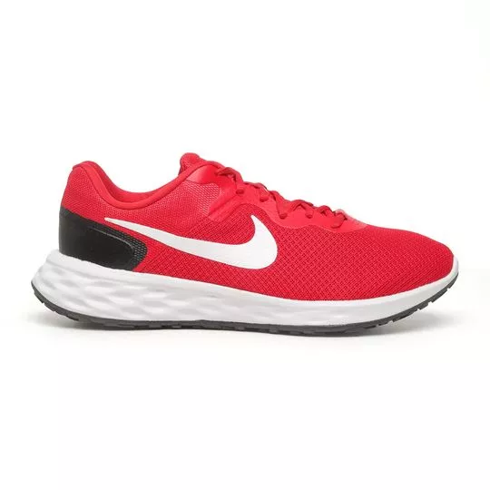 Tênis Nike Revolution 6 Nn- Vermelho & Branco