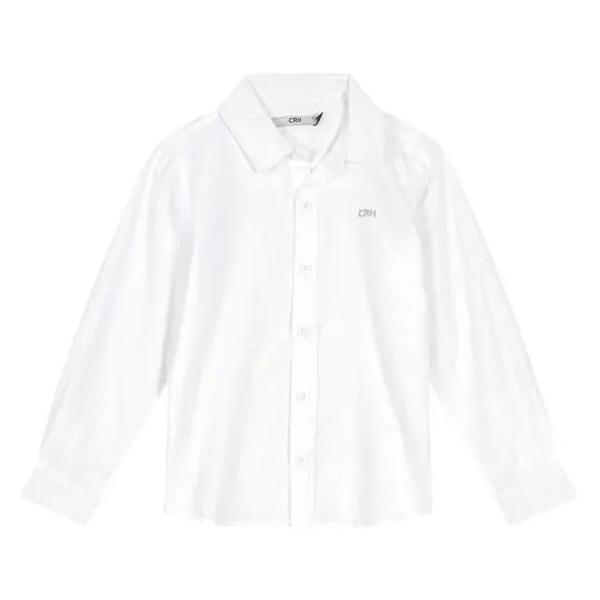 Camisa Com Recortes- Branca- Carinhoso