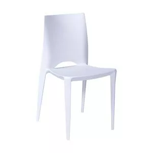 Cadeira Zoe<BR>- Branca<BR>- 84x44,5x42cm<BR>- Or Design