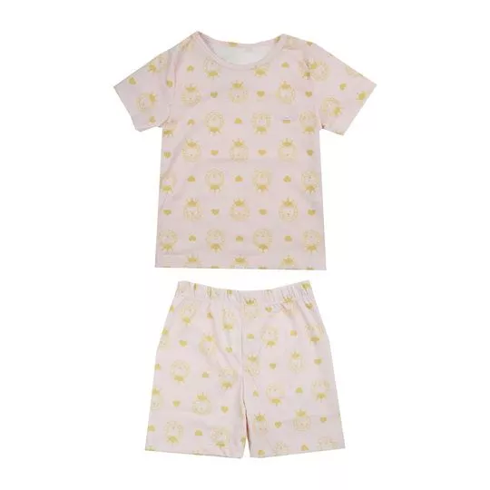 Pijama Grow Up®- Off White & Amarelo