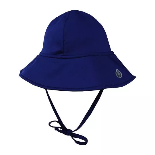 Chapéu Bucket Com Tag- Azul Marinho