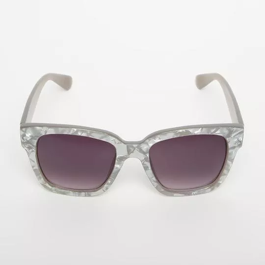 Óculos De Sol Quadrado- Vinho & Cinza