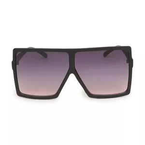 Óculos De Sol Máscara<BR>- Preto & Roxo Escuro