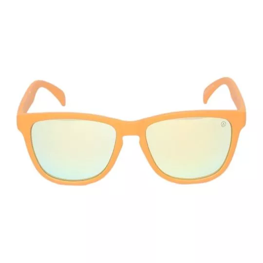 Óculos De Sol Quadrado- Laranja & Amarelo