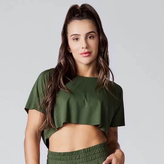 Cropped Liso- Verde Escuro- CCM Sports
