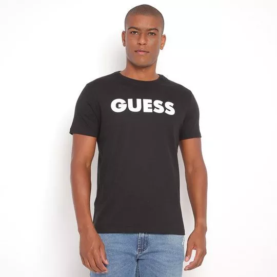 Camiseta Guess®- Preta