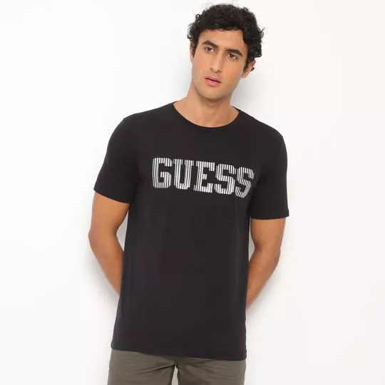 Camiseta Guess®- Preta & Branca