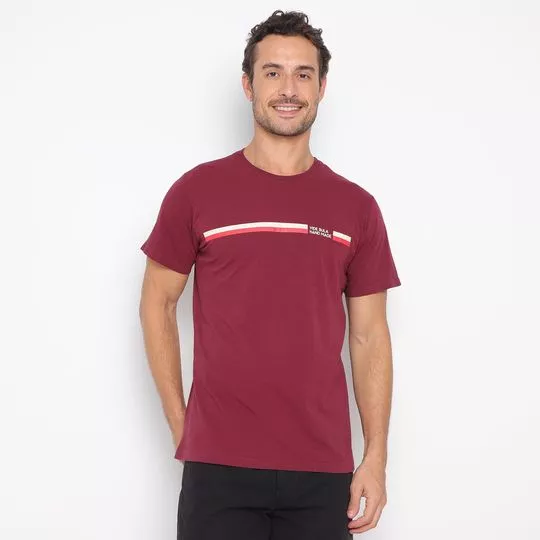 Camiseta Vide Bula®- Vinho & Vermelha- Vide Bula