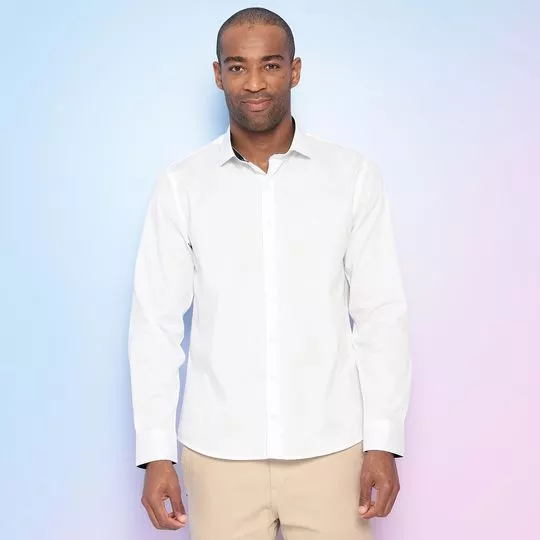 Camisa Texturizada- Branca