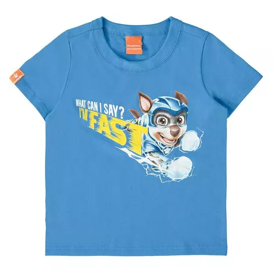 Camiseta Patrulha Canina®- Azul & Amarela- Malwee Infantil