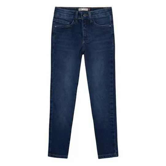 Calça Jeans- Azul Escuro- Carinhoso