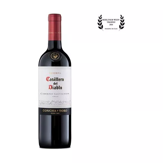 Vinho Casillero Del Diablo Tinto- Cabernet Sauvignon- Chile, Valle Central- 750ml- Concha Y Toro