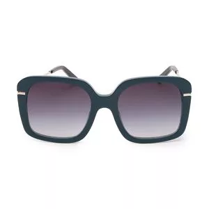 Óculos De Sol Quadrado<BR>- Azul Escuro & Cinza<BR>- Colcci