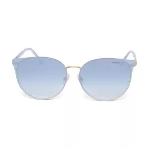 Óculos De Sol Gatinho<BR>- Azul Claro & Dourado