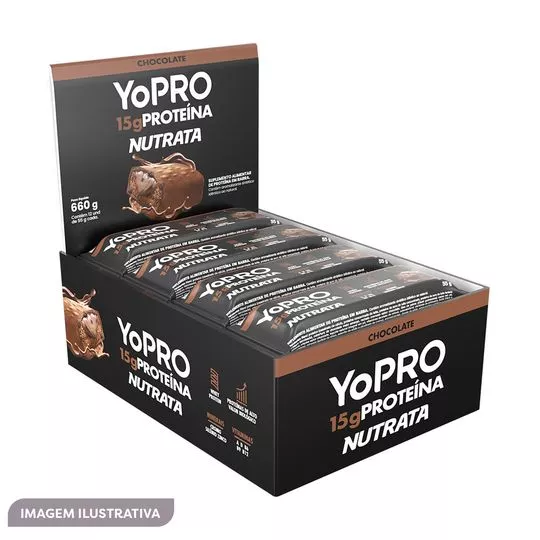 Display Barra Yopro- Chocolate- 12 Unidades