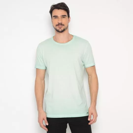 Camiseta Com Recortes- Verde Claro