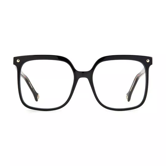 Armação Quadrada Para Óculos De Grau- Preta- Carolina Herrera