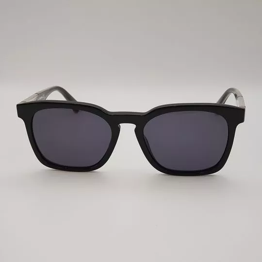 Óculos De Sol Quadrado- Preto & Dourado- DIESEL