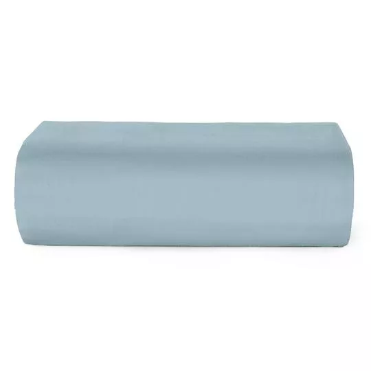 Lençol Com Elástico King Size- Azul Claro- 40x193x203cm