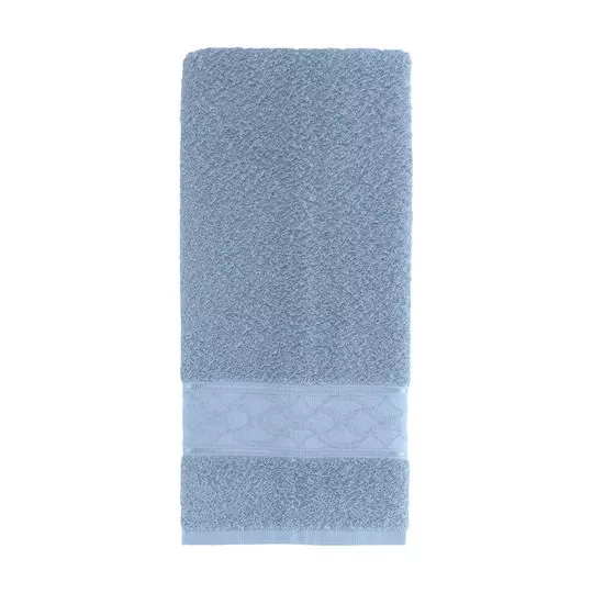 Toalha Para Rosto Felpuda Diamante Deluxe- Azul Claro- 45x70cm