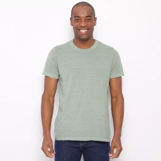 Camiseta Estonada- Verde Claro