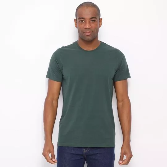 Camiseta Básica- Verde Escuro