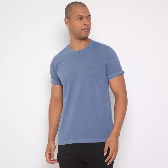 Camiseta Estonada- Azul Marinho