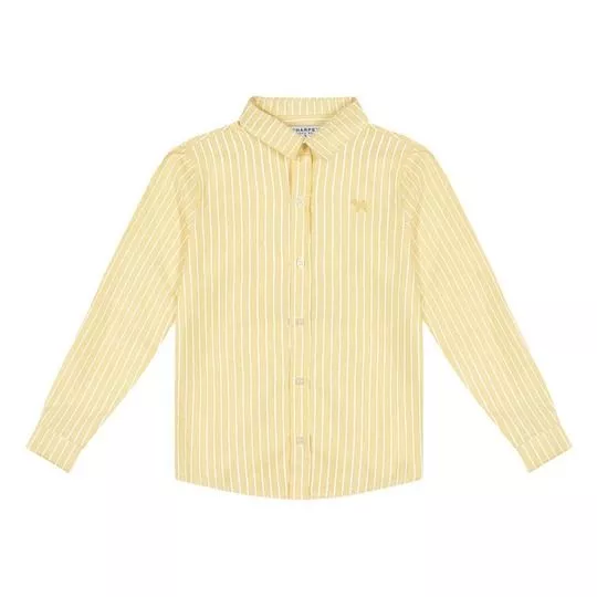 Camisa Listrada- Amarela & Branca