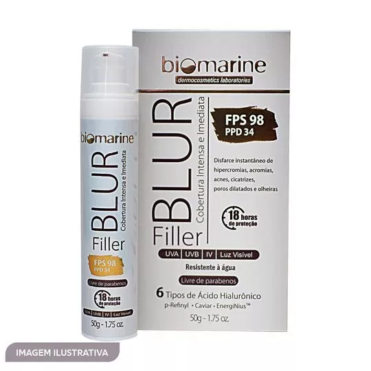 BB Cream Blur Filler FPS 98- Bege- 50g- Biomarine