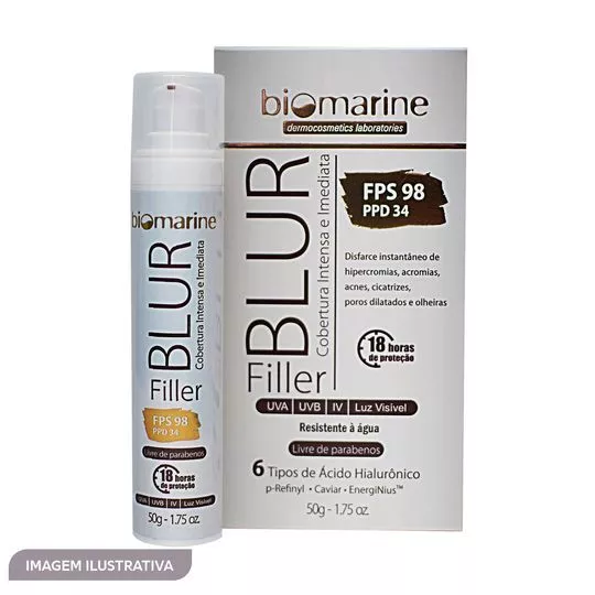 BB Cream Blur Filler FPS 98- Chocolate- 50g- Biomarine