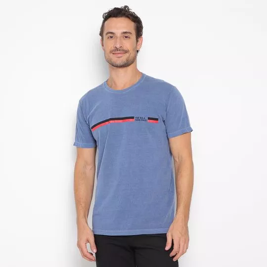 Camiseta Vide Bula®- Azul Marinho & Vermelha- Vide Bula