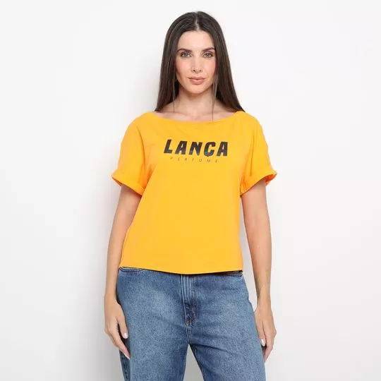 Camiseta Lança Perfume®- Amarela & Preta- Lança Perfume