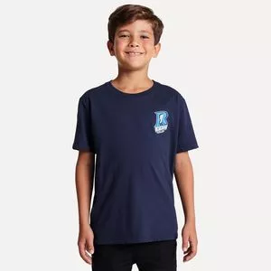 Camiseta Reserva®<BR>- Azul Marinho & Branca