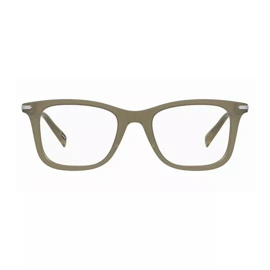 Armação Quadrada Para Óculos De Grau- Verde Oliva- Levi's