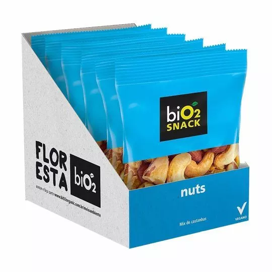 Bio2 Snack- Nuts- 6 Unidades- Bio2organic