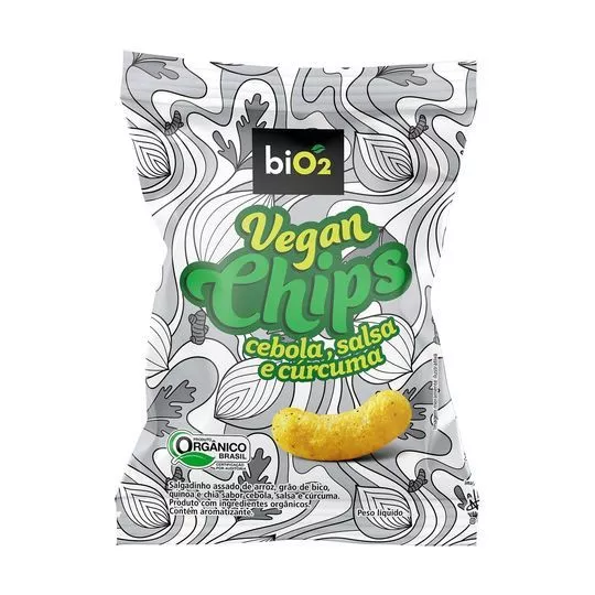 Vegan Chips- Cebola, Salsa & Cúrcuma- 40g- BiO2 Organic