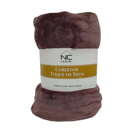 Cobertor Toque De Seda Solteiro- Rosa Escuro- 150x220cm- Niazitex