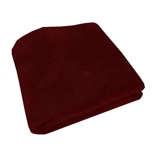 Cobertor Toque De Plumas Solteiro- Vinho- 150x220cm