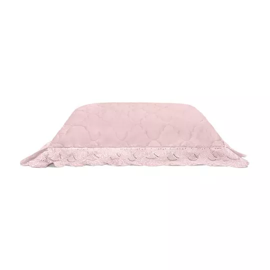 Porta-Travesseiro Cristal- Rosa Claro- 70x50cm- 300 Fios